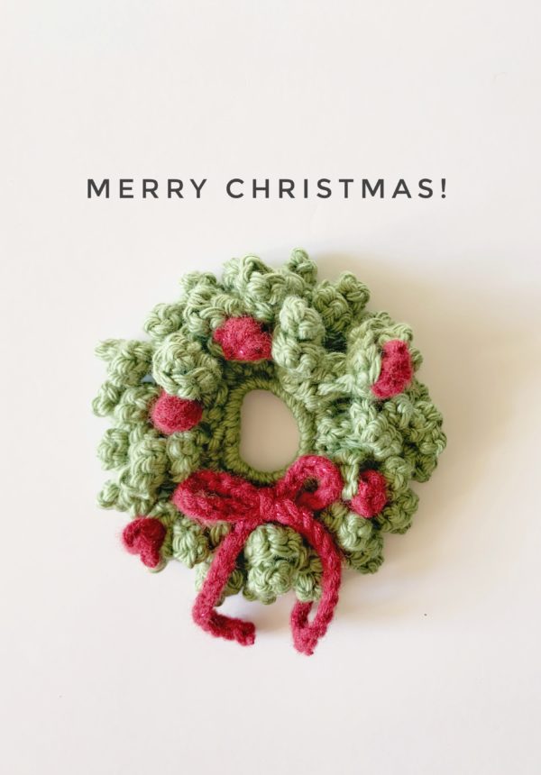 crochet christmas wreath