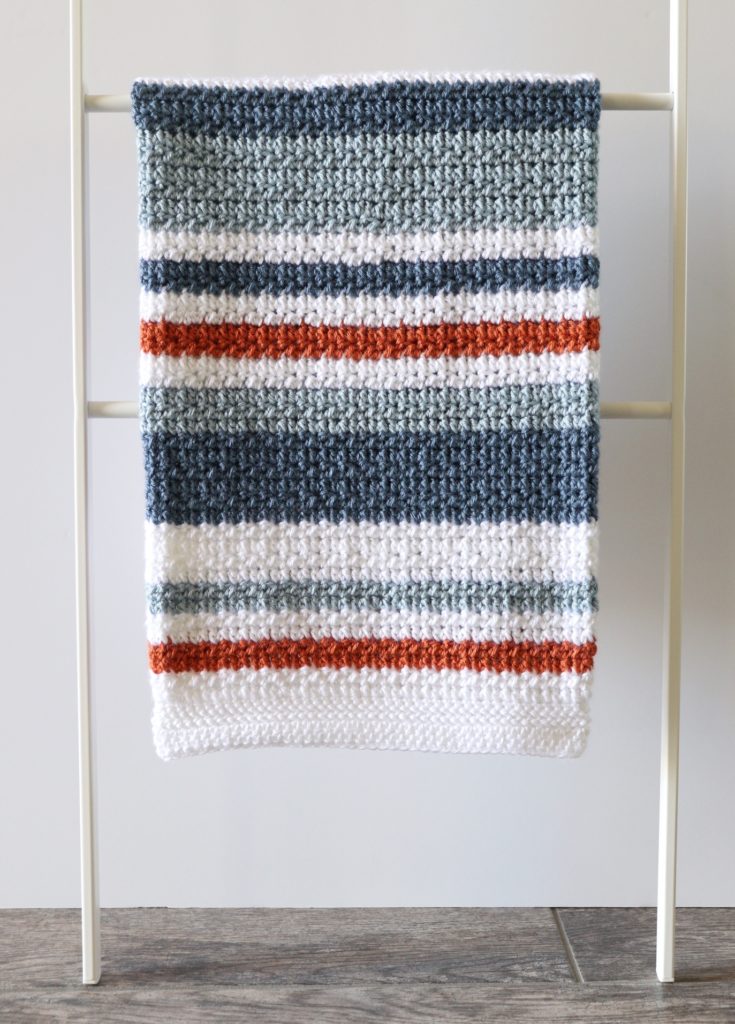 Country Blue Stripes Blanket