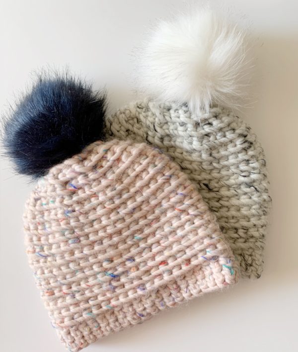 chunky spiral crochet hats