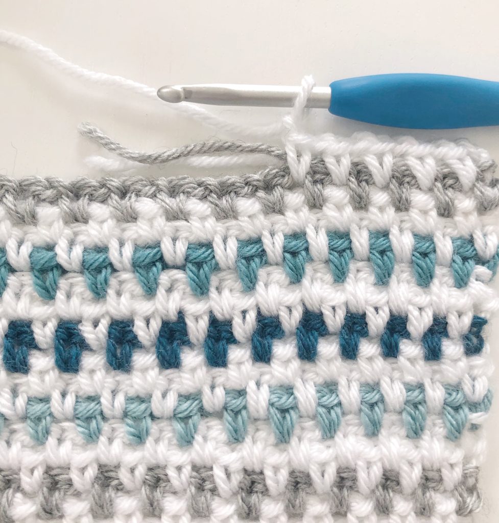 crocheting over ends