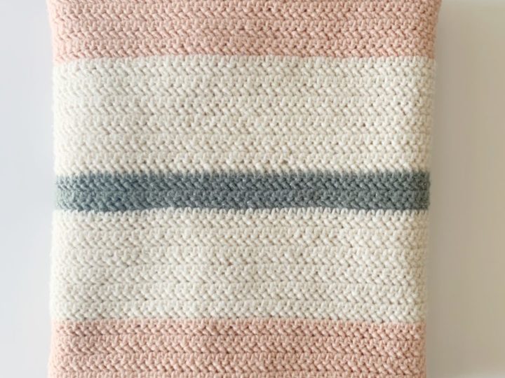 Beginner Herringbone Half Blanket