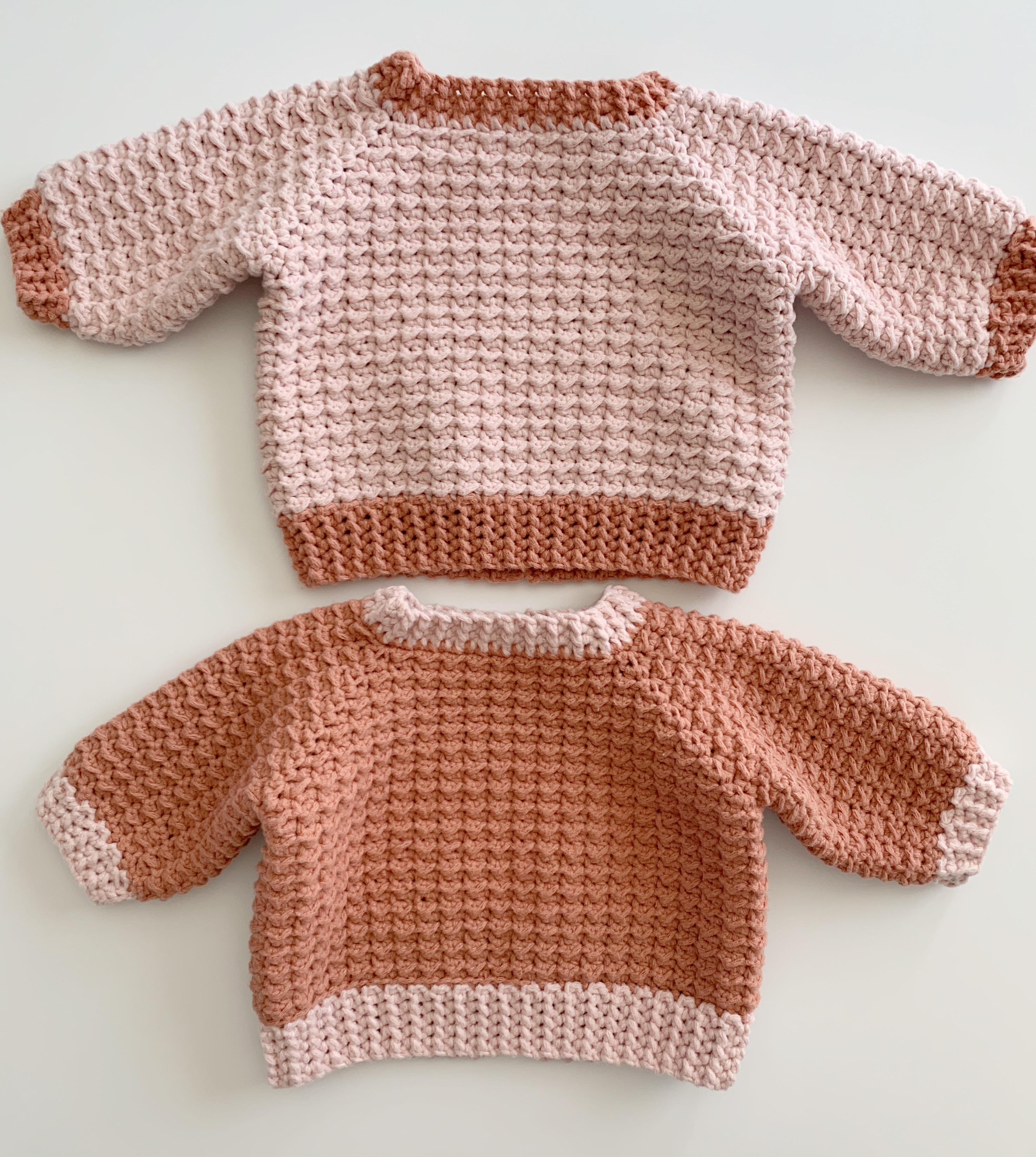 tvetydigheden Gå ned champion Crochet Even Moss Baby Sweater - Daisy Farm Crafts