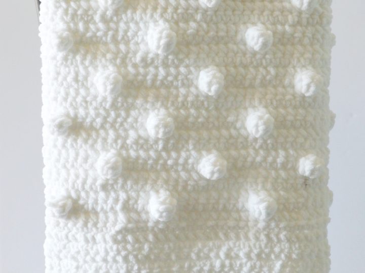 Beginner Polka Dot Crochet Blanket