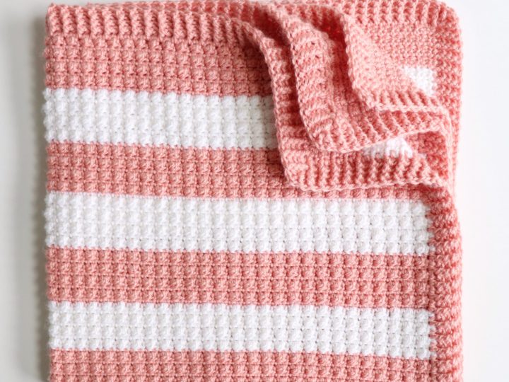 Crochet Fruity Stripes Baby Blanket