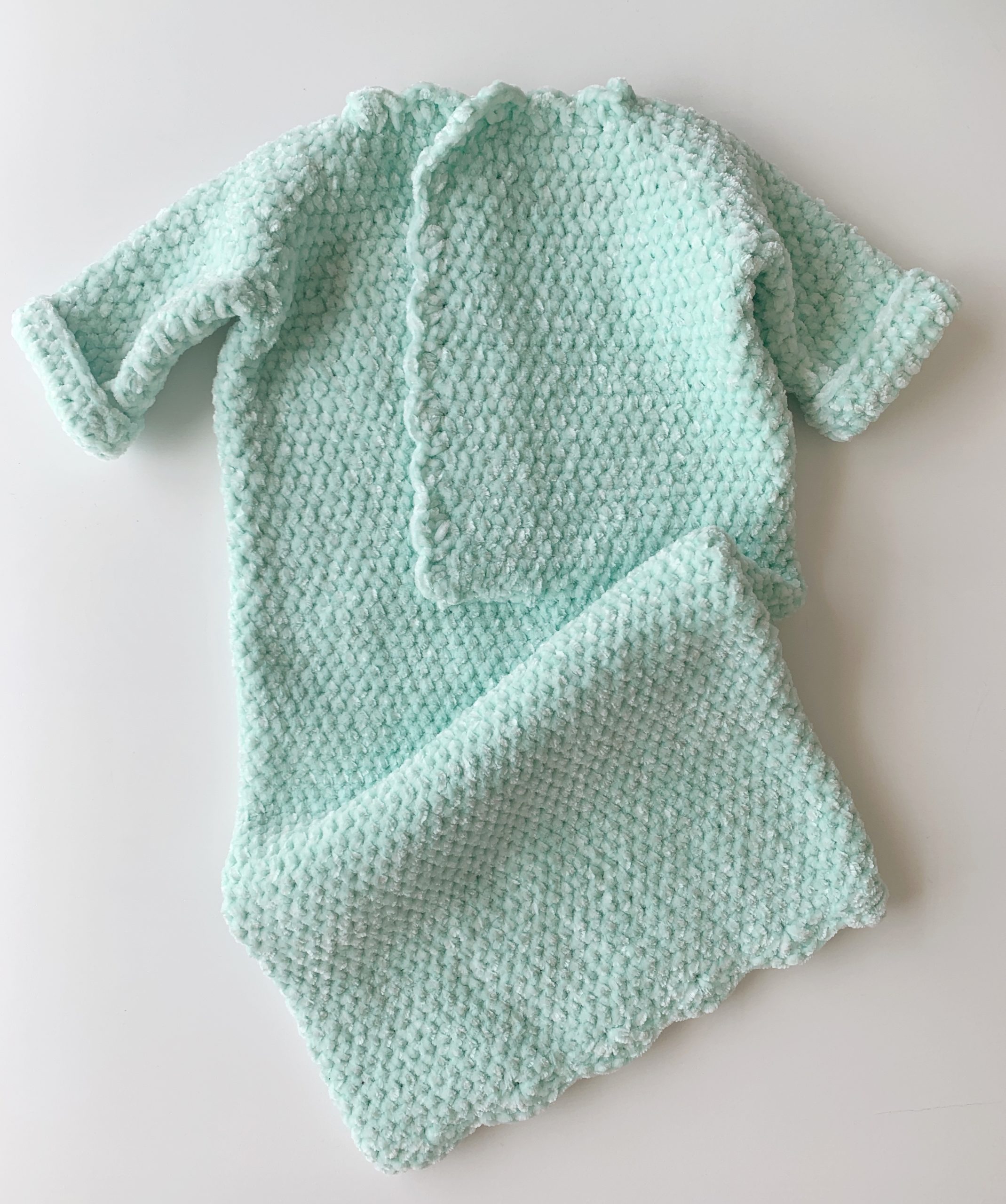 Crochet Velvet Newborn Nightgown Daisy Farm Crafts