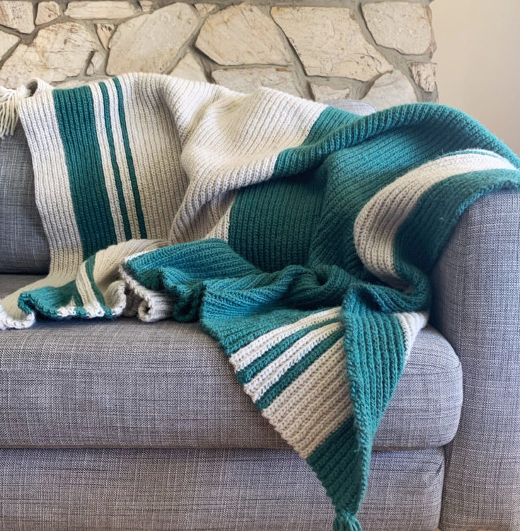 Crochet Modern Stripe Beginner Throw