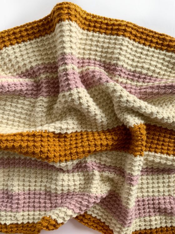 Crochet Chunky Even Moss Blanket - Daisy Farm Crafts