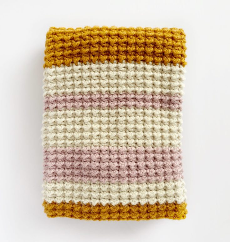 Crochet Chunky Even Moss Blanket