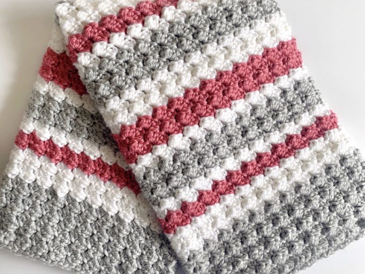 Crochet Sedge Stripes Baby Blanket