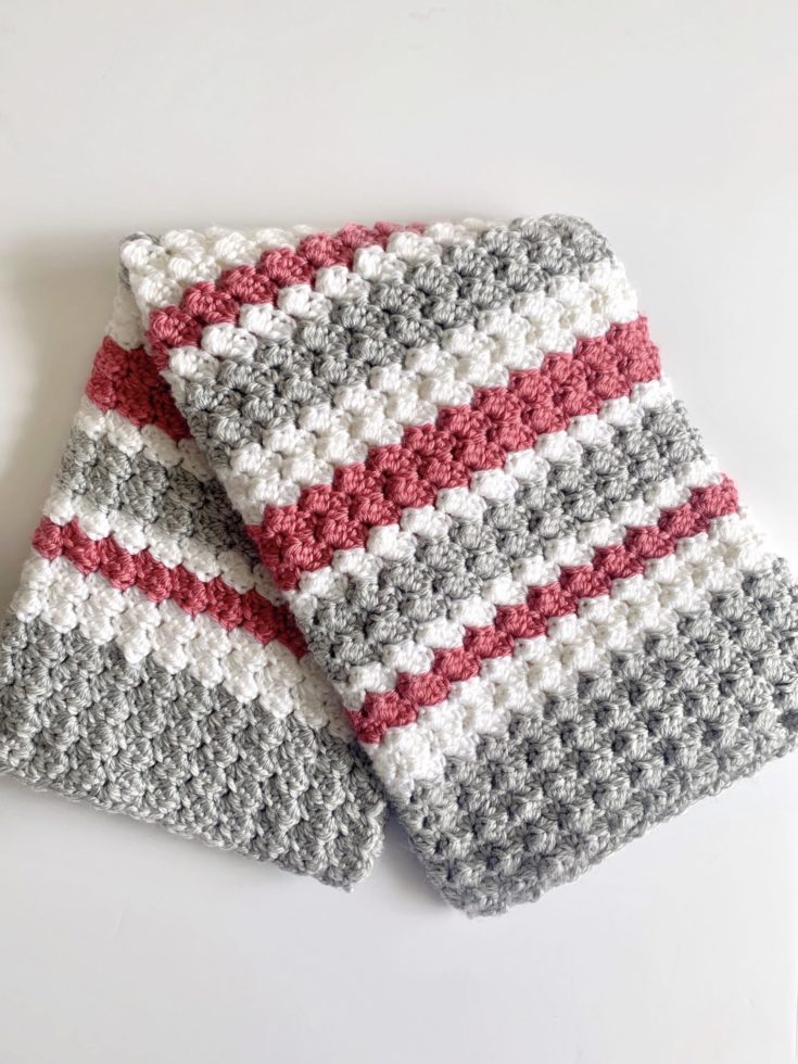 Crochet Sedge Stripes Baby Blanket