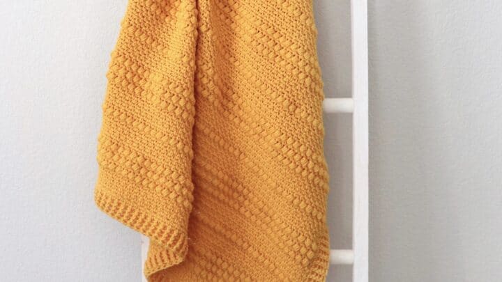 Image for Crochet Gold Puffs Baby Blanket
