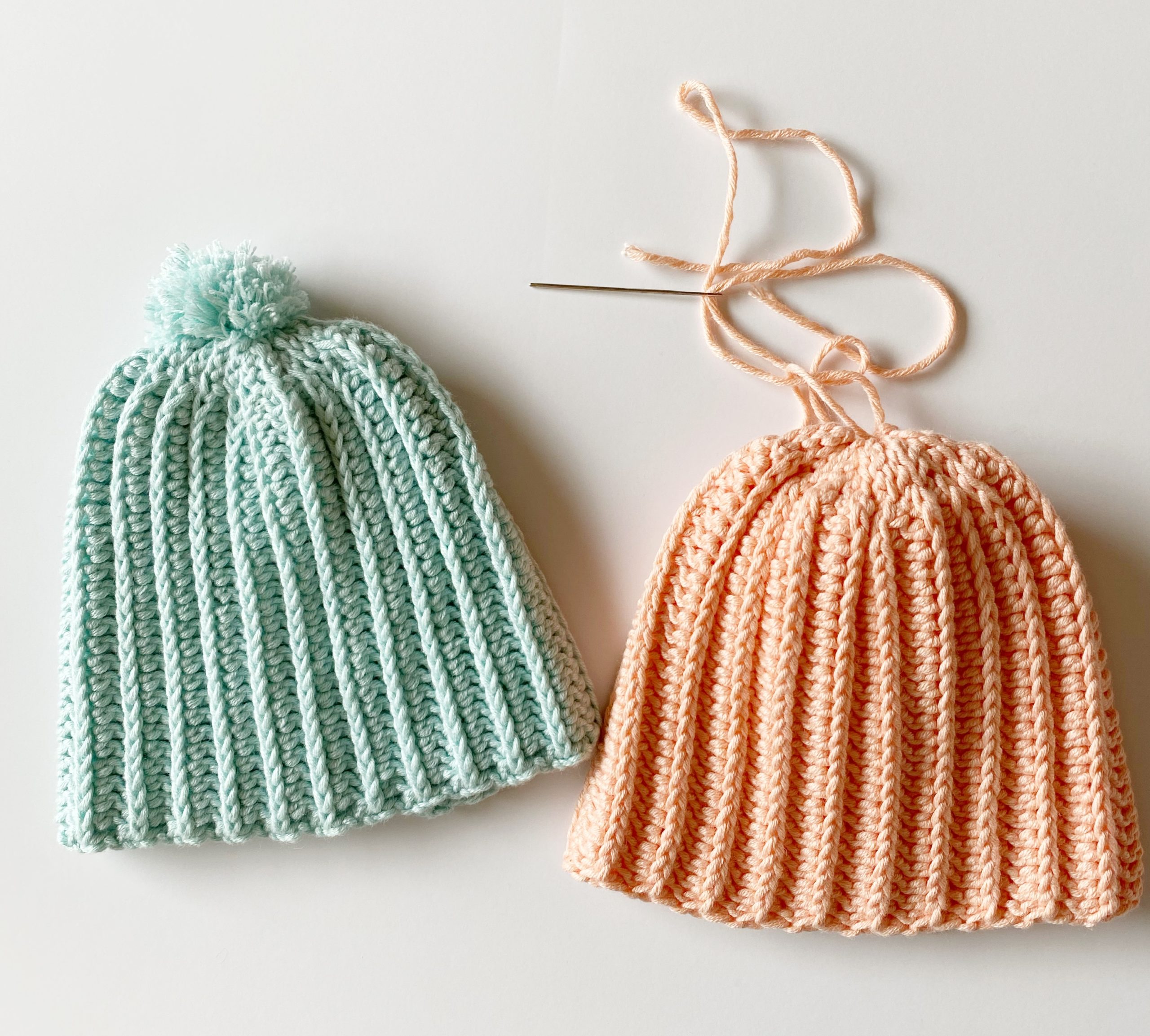 How to Crochet a Hat (From a Rectangle!) - EASIEST Free Crochet Hat Pattern  for Beginners 