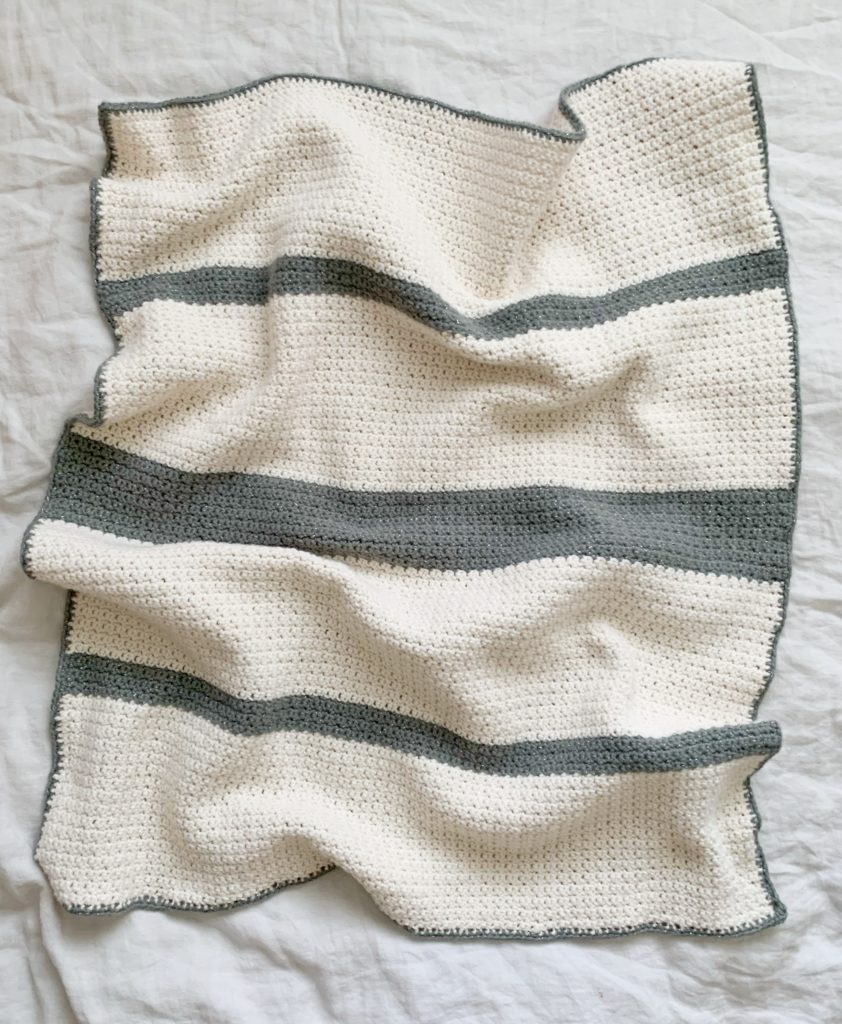 beginner grit stitch blanket