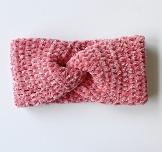 Colorful Crochet Velvet Twist Headbands - Daisy Farm Crafts