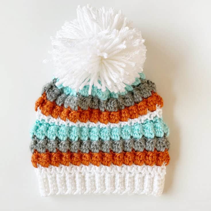 Image for Crochet Mesh and Bobble Stitch Hat