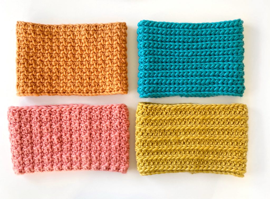 chunky crochet scarves