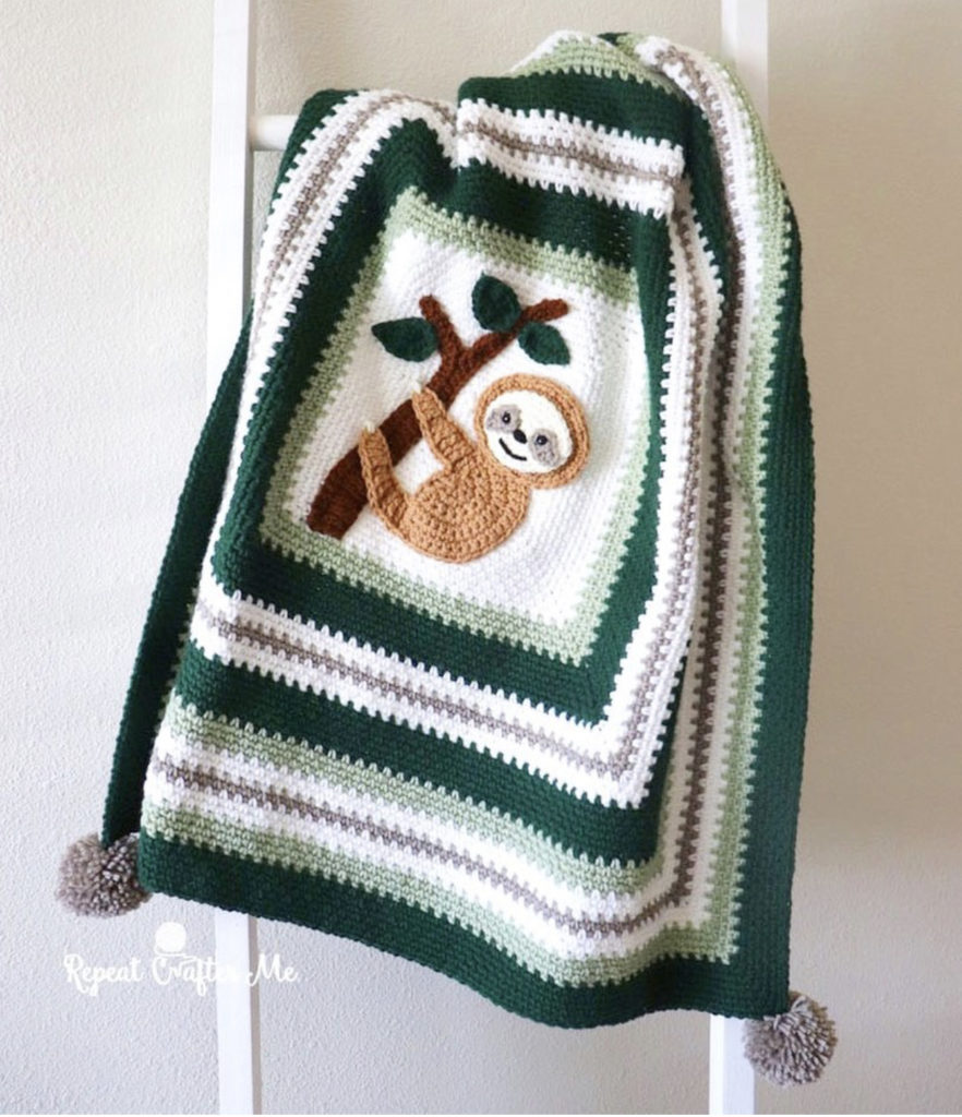 repeat crafter me's sloth blanket