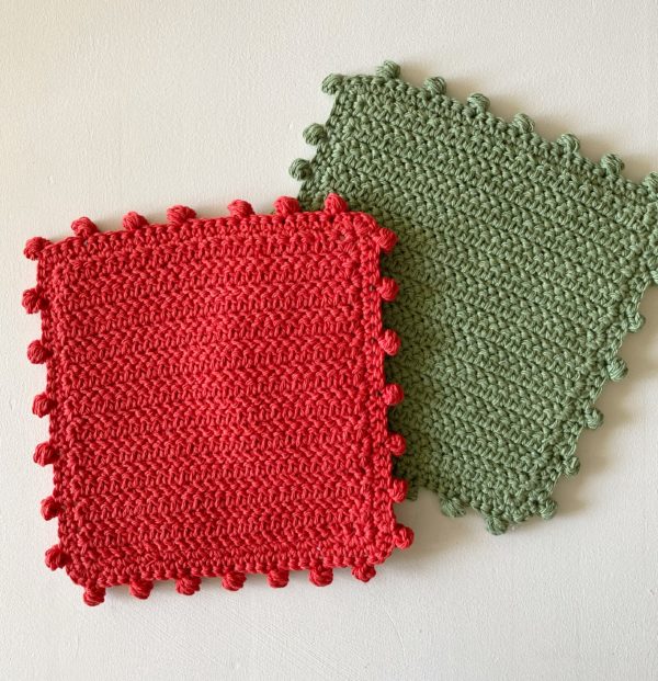 Crochet Candy Cane Hot Pad - Daisy Farm Crafts