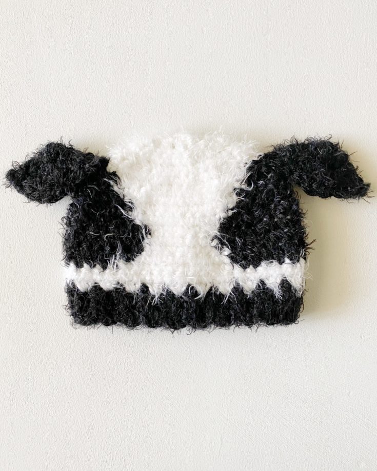 Crochet Baby Cow Hat