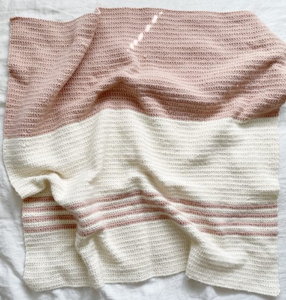 Crochet Dreamy Blush Baby Blanket - Daisy Farm Crafts