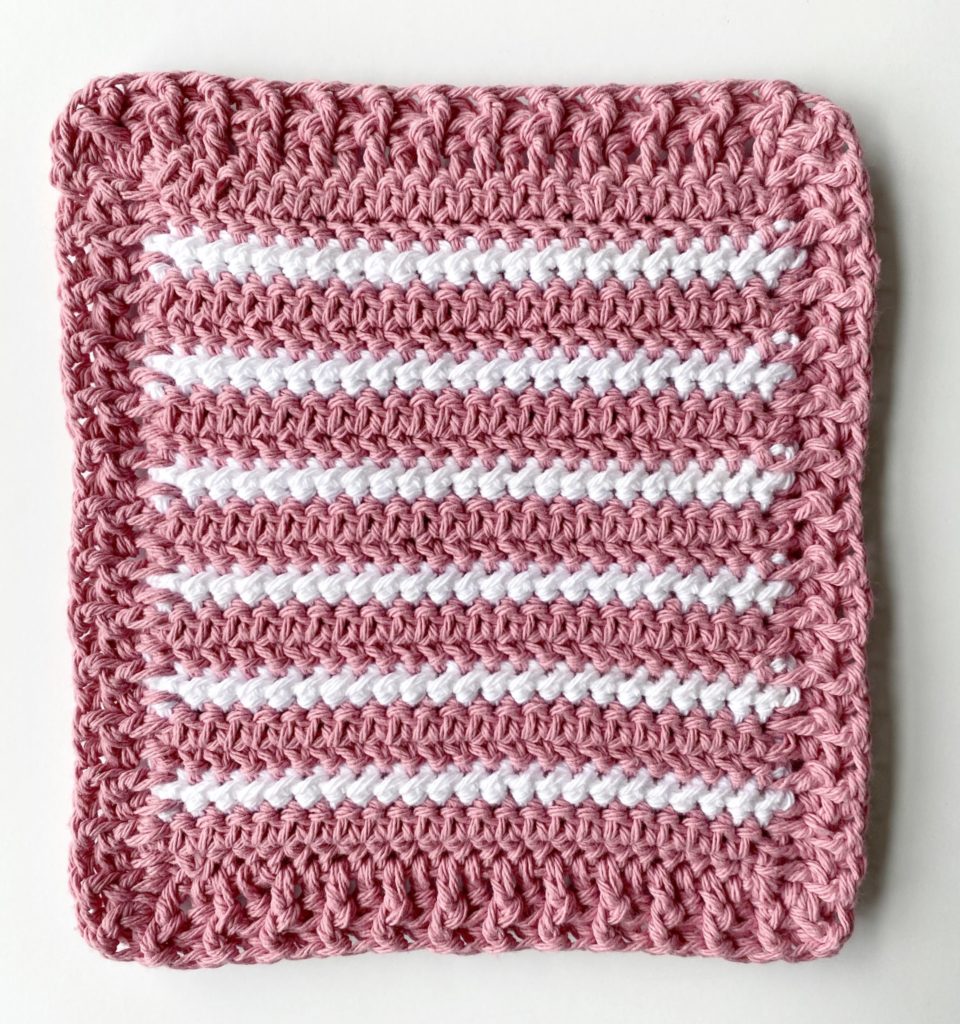finished crochet hot pad