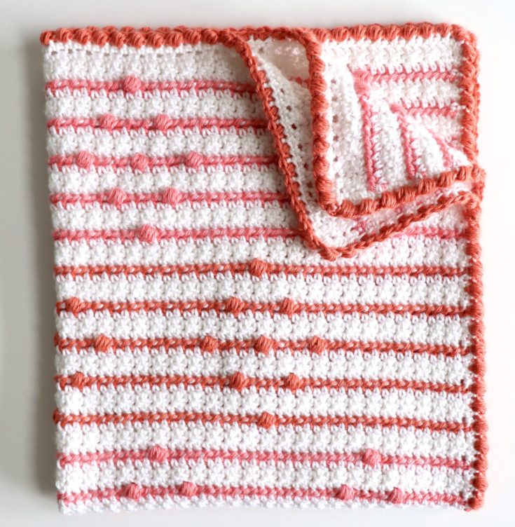 Crochet Boho Diamond Lines Baby Blanket - Daisy Farm Crafts