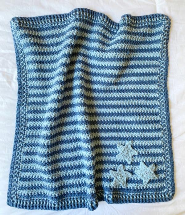 crochet blanket with stars