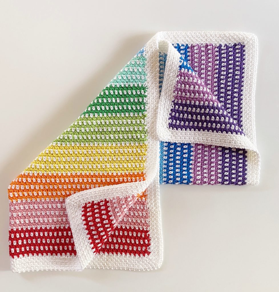 rainbow crochet blanket 