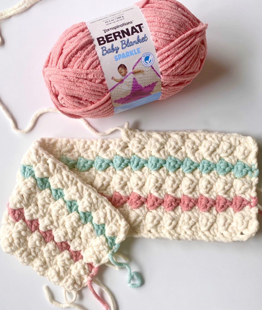chunky crochet sedge blanket