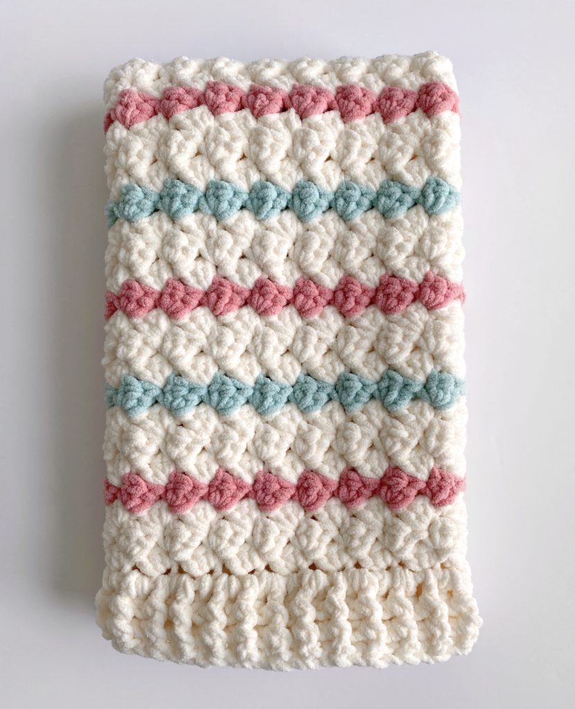 chunky crochet sedge blanket