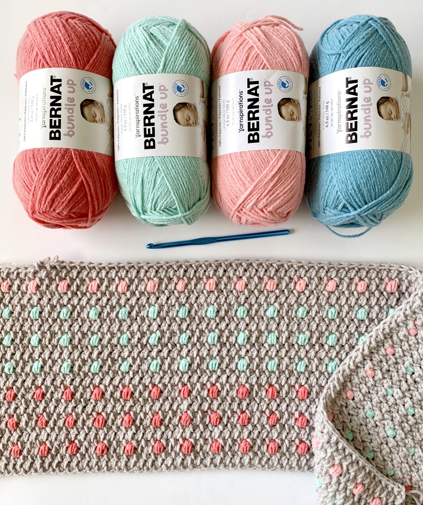 Crochet Bundle Up Candy Dots Blanket Daisy Farm Crafts