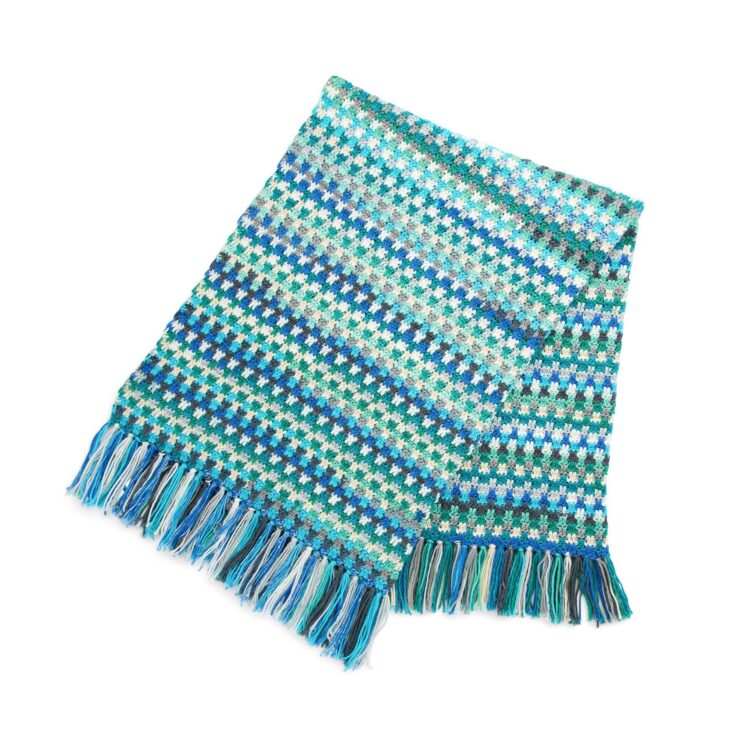 Image for Red Heart Colorweave Crochet Blanket from Yarnspirations