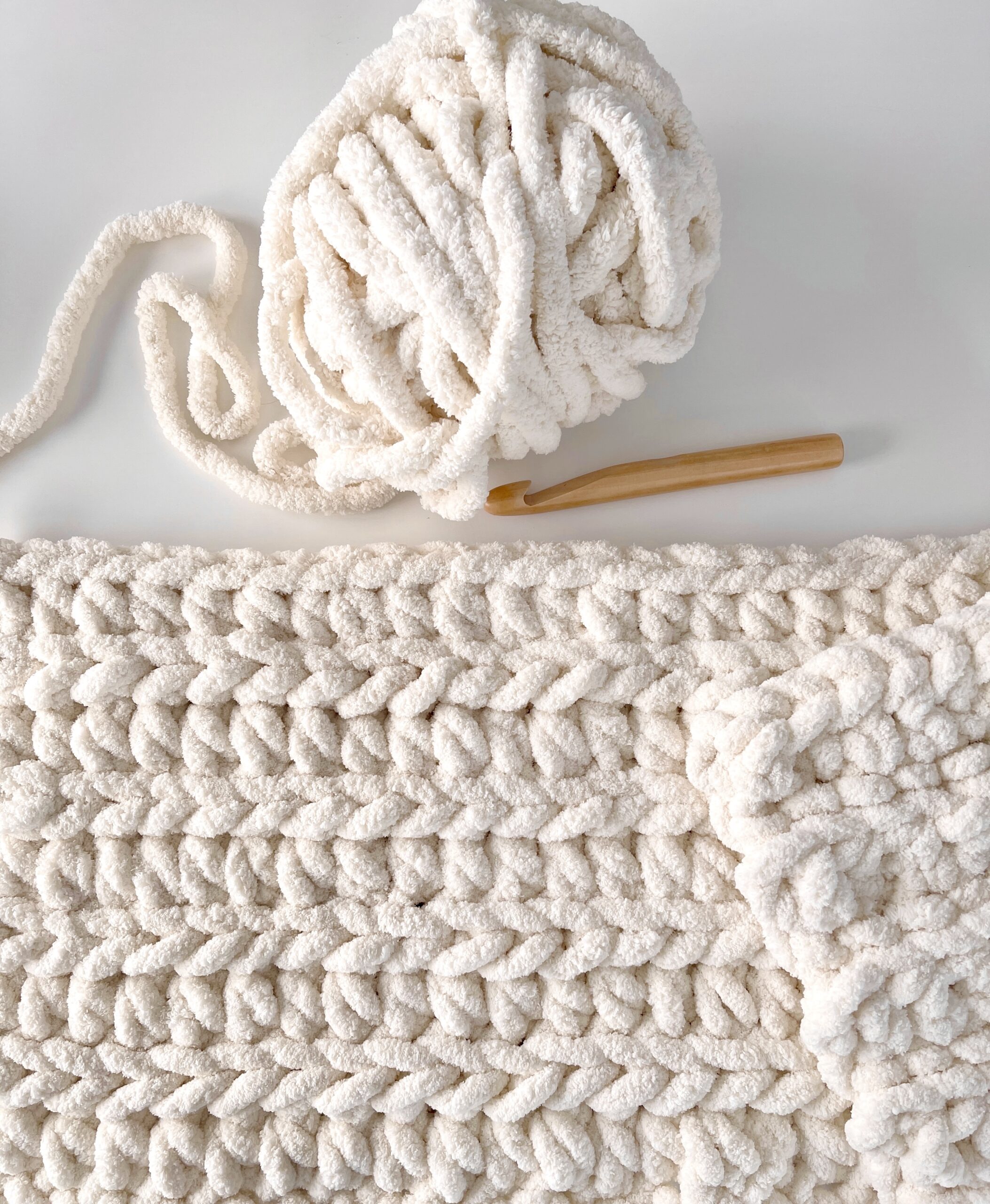 Crochet Beginner Chunky Stripes Throw - Daisy Farm Crafts