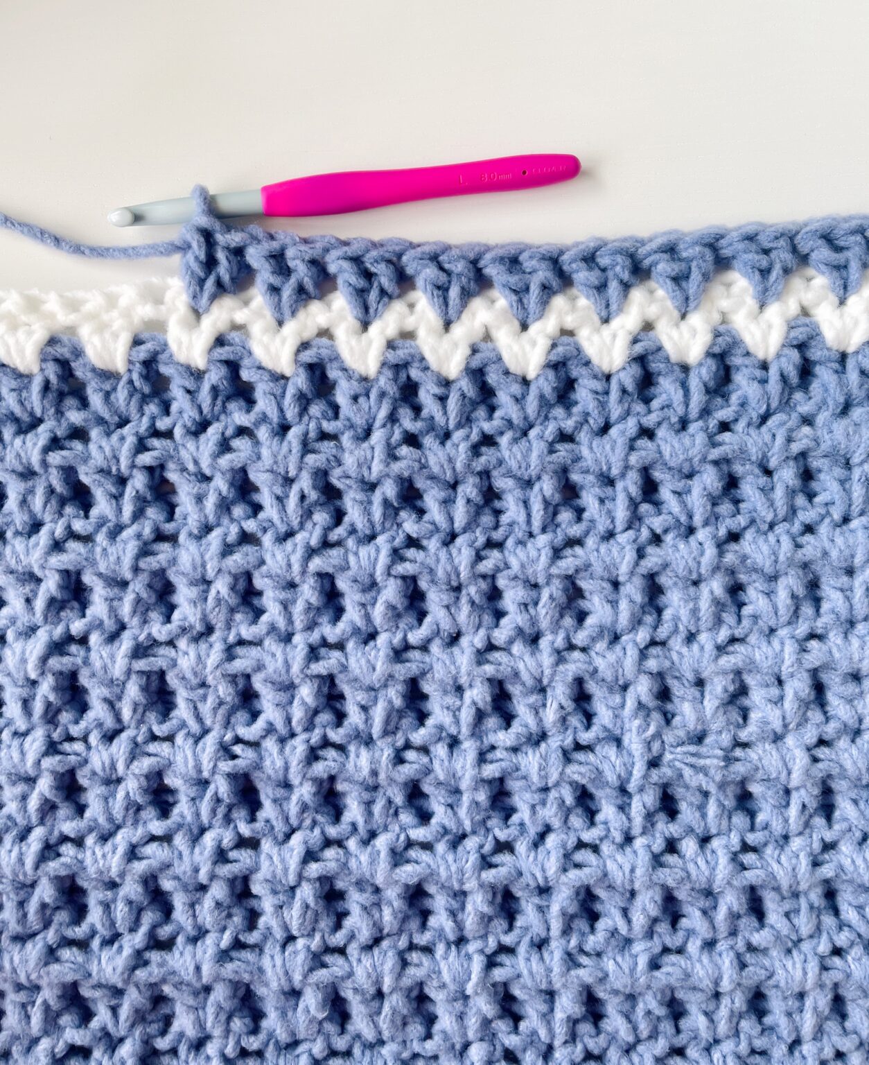 Chunky Crochet VStitch Blanket Daisy Farm Crafts