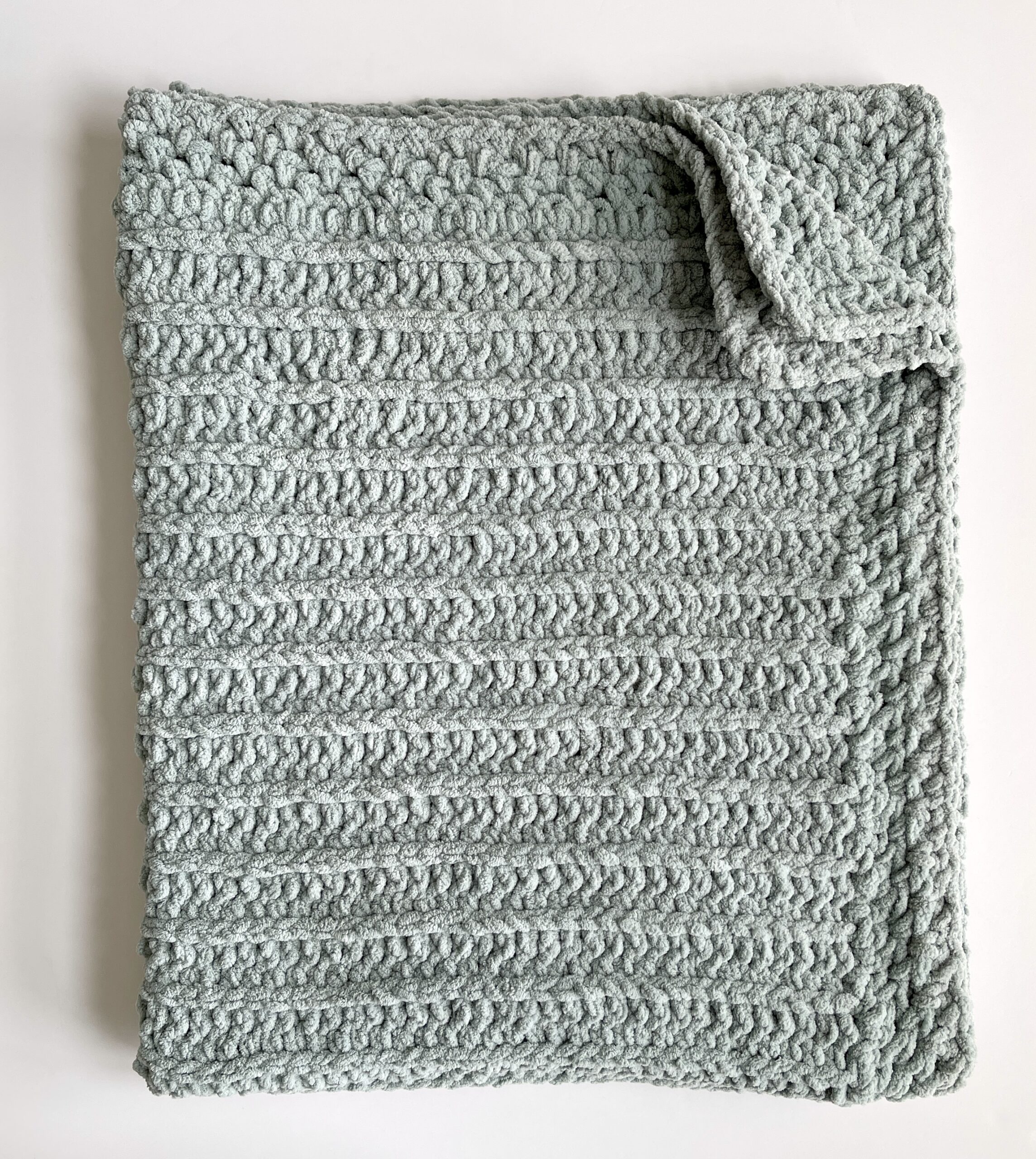 Misty Green Chunky Lap Blanket Pattern - Easy Crochet Patterns