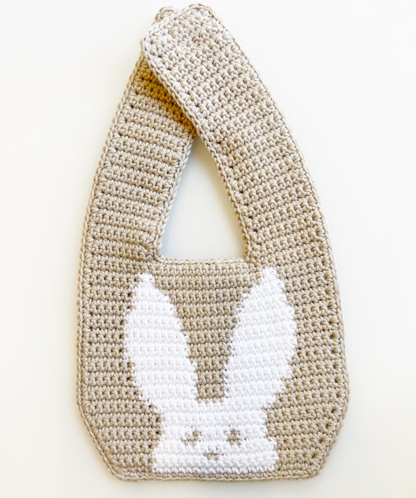 crochet bunny bib