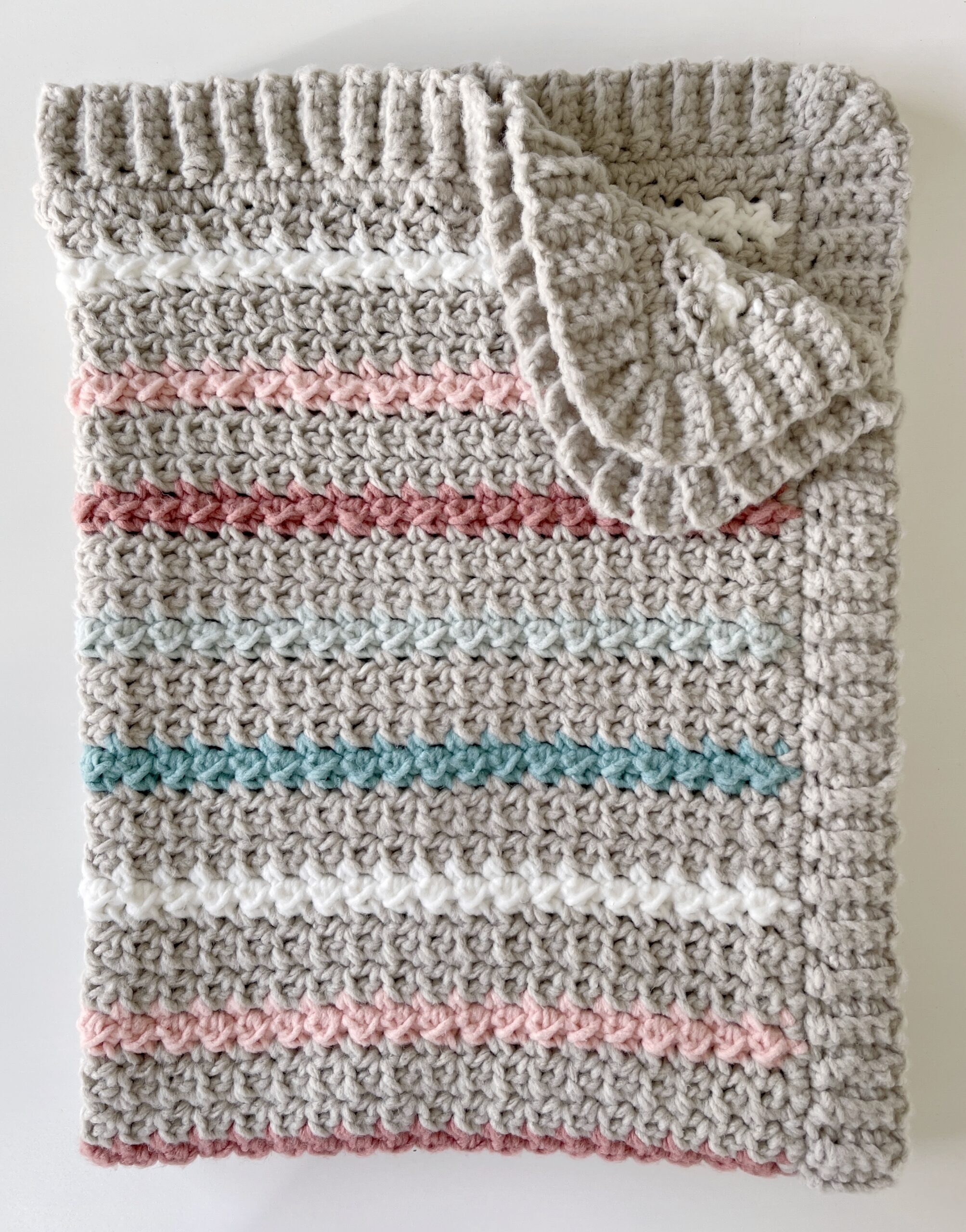 Crochet Fleecy Ribbons Blanket - Daisy Farm Crafts