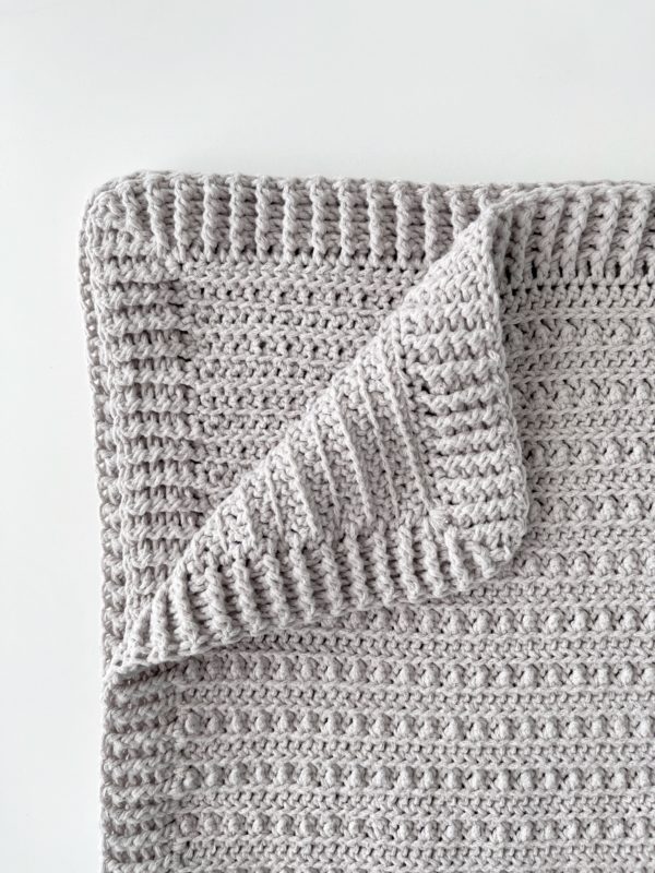 close up crochet blanket
