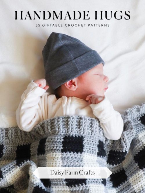 Crochet Houndstooth Baby Sweater Dress - Daisy Farm Crafts
