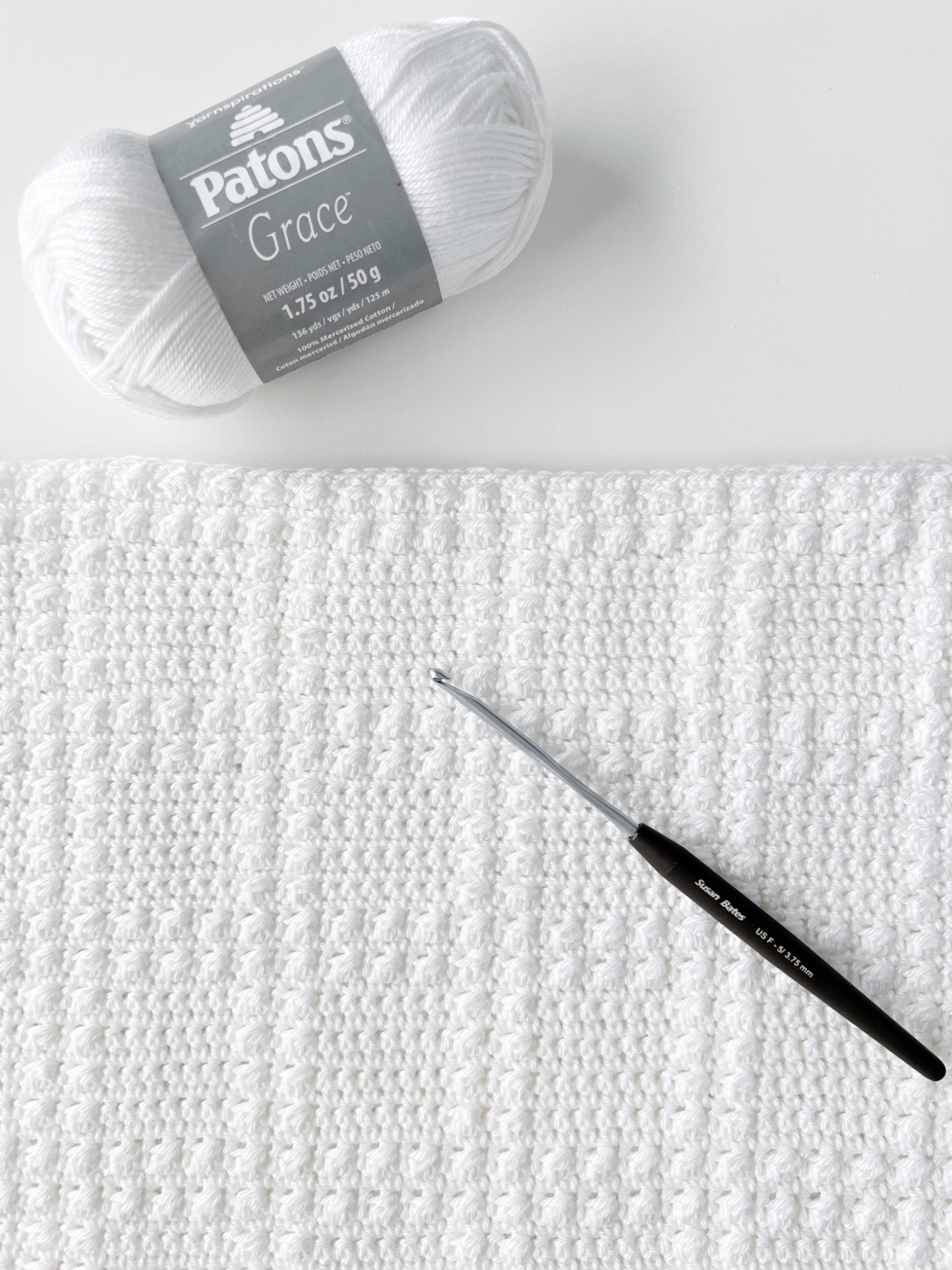 Crochet Berry Stitch Windowpane Blanket Daisy Farm Crafts