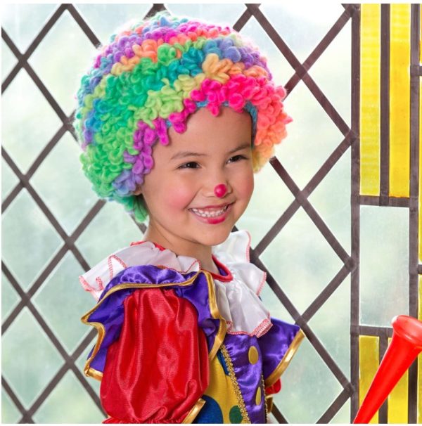 crochet clown wig