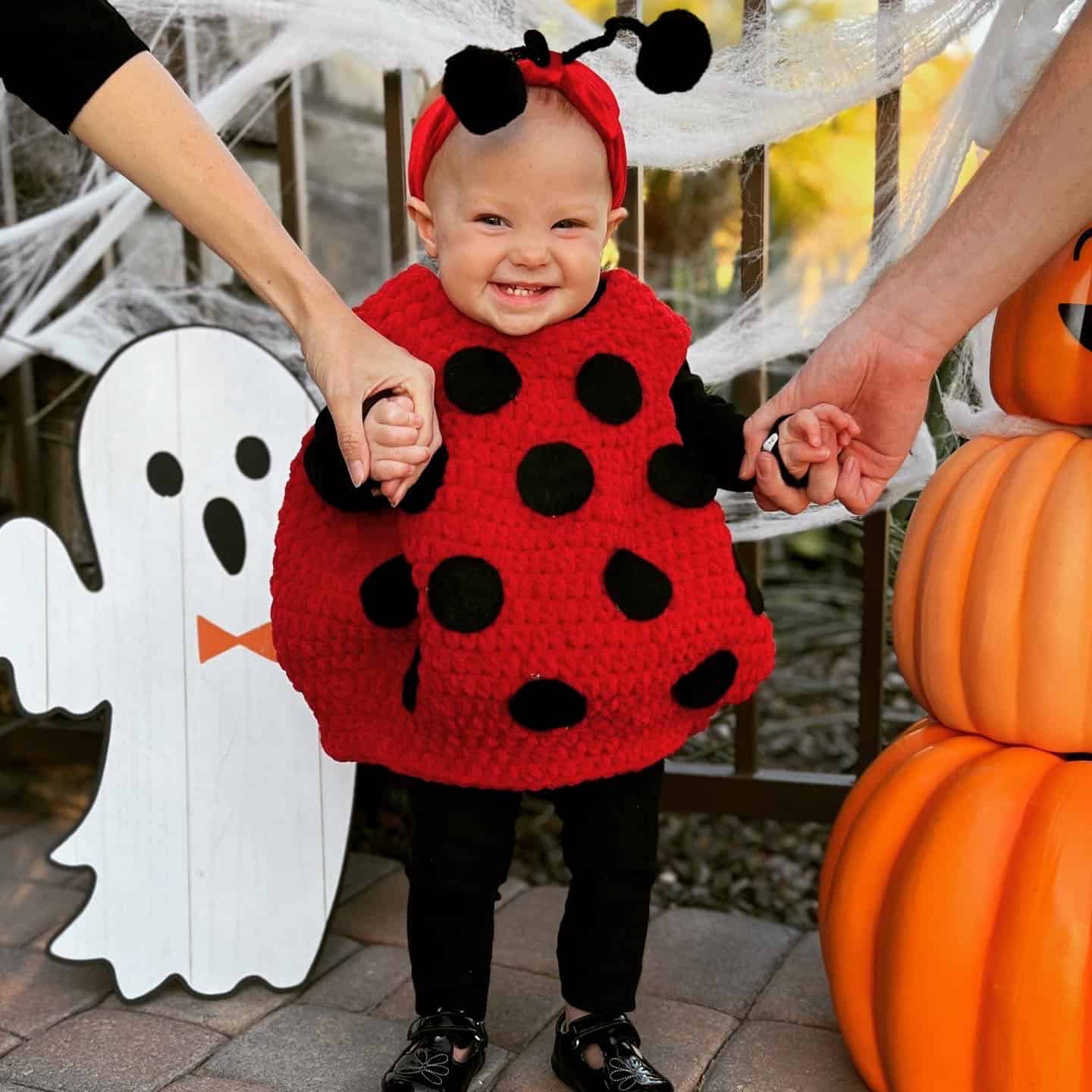 Crochet Jack-o-Lantern, Spider or Lady Bug Halloween Costume - Daisy ...