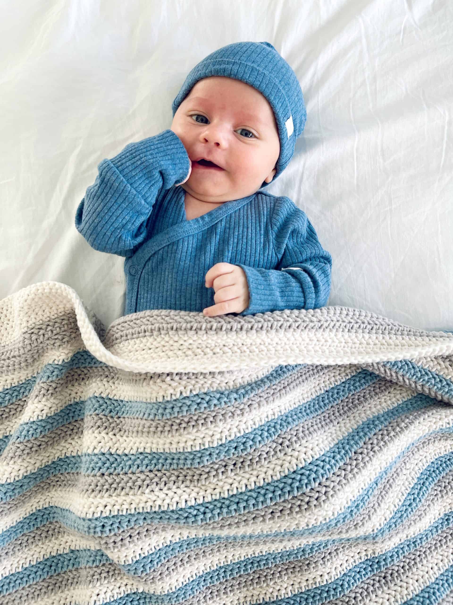 Crochet Baby James Blanket made by Annie - Daisy Farm Crafts
