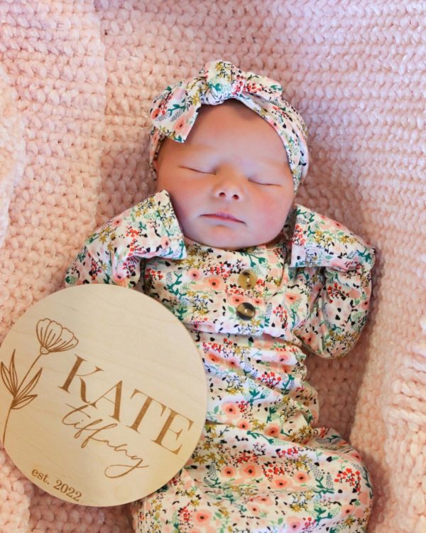 Crochet Basketweave Edge Velvet Blanket-announcing baby Kate Tiffany ...