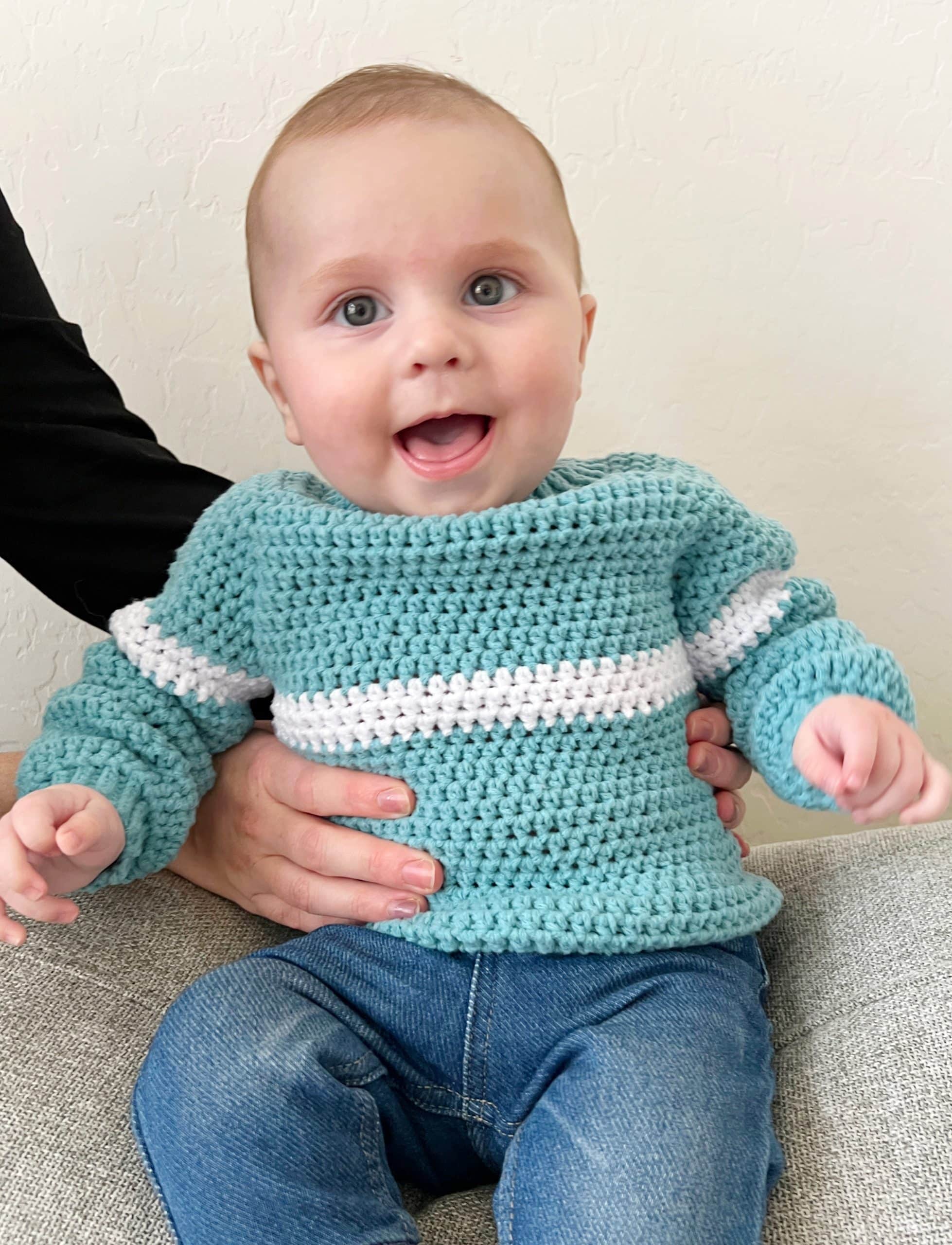 Crochet Simple Stripe Pullover Daisy Farm Crafts