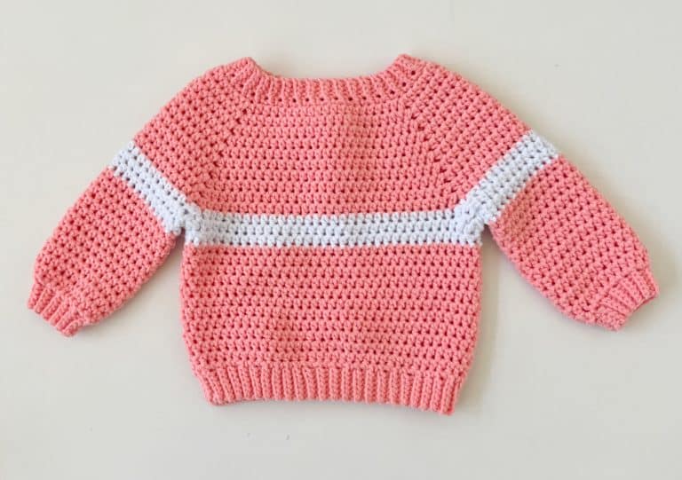 Crochet Simple Stripe Pullover - Daisy Farm Crafts