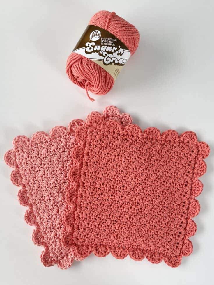 Lily Sugar'n Cream Too Cute Tulip Crochet Pot Holder Pattern