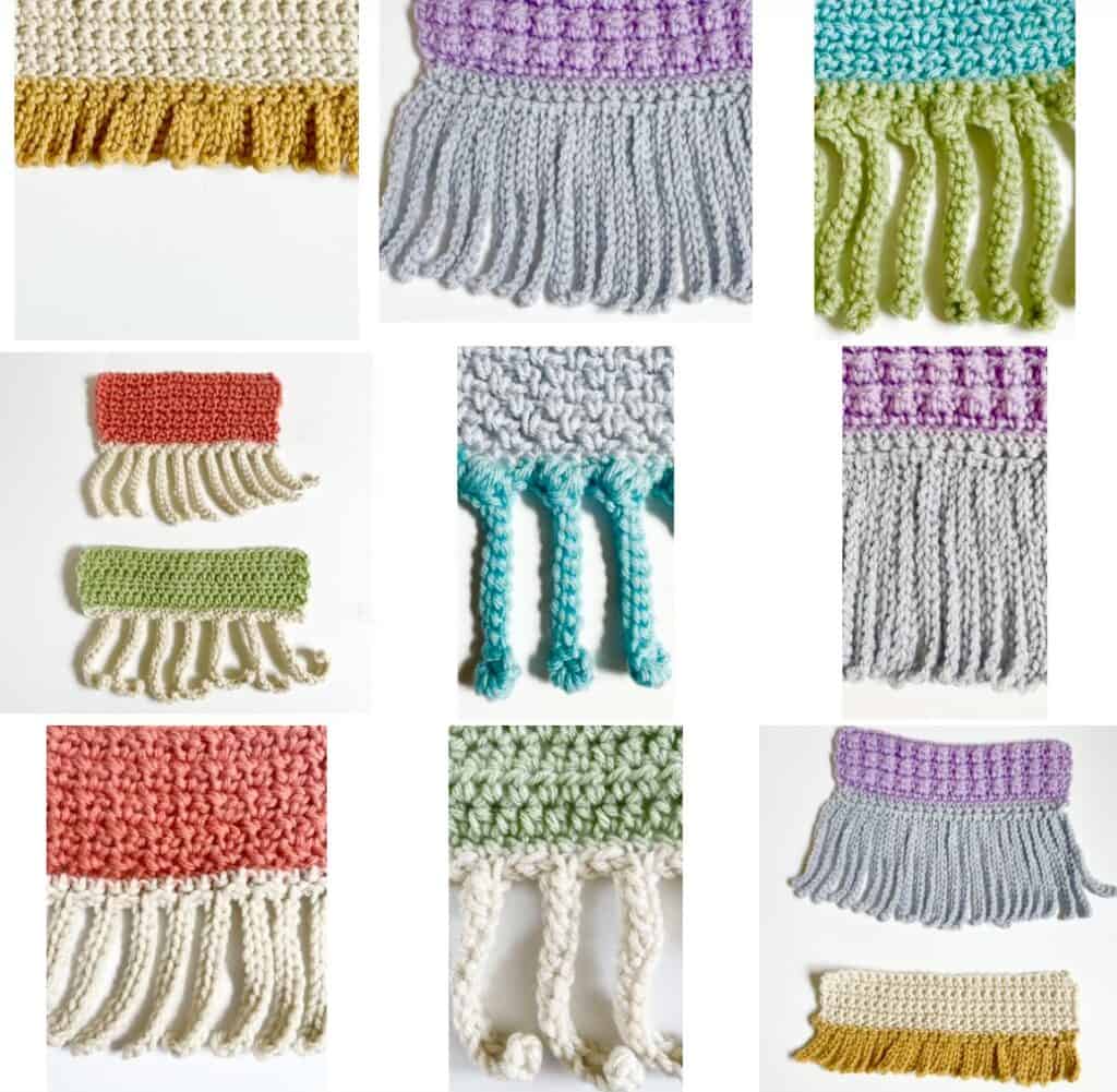 Crochet Fringe Ideas for Scarves - Daisy Farm Crafts