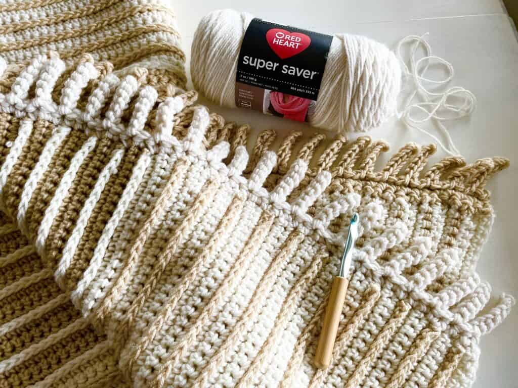 Crochet Extra Thick and Creamy Throw - Daisy Farm Crafts