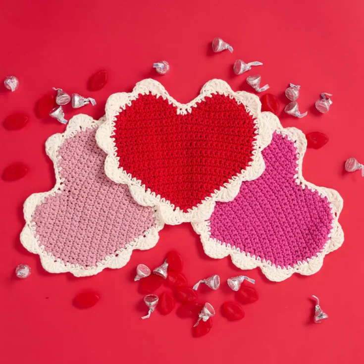Image for Lily Retro Valentine Crochet Dishcloth